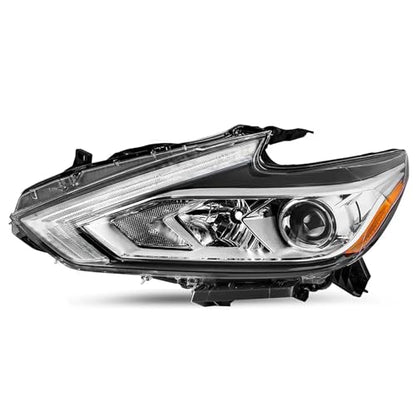 PENSUN Halogen Headlight Assembly Fit for 2016 2017 2018 Nissan Altima Replacement Headlamp Chrome Housing (Left Driver Side) - color: Chrome Housing, size: Left Driver Side