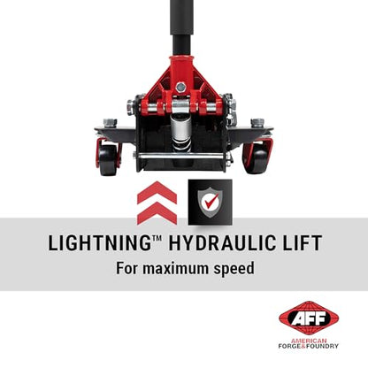 AFF 2 Ton Floor Jack - Low Profile Car Jack with Lightning Lift Hydraulic - Heavy Duty - style: Standard Chassis