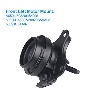 JDMON Compatible with 4Pcs Engine Motor Mount Honda Civic 1.7L Automatic Trans 2001 -2005 Replacement for A4511 A6588 A6591 A6595 - size: 4PCS-Compatible with 2001-2005 Civic 1.7L