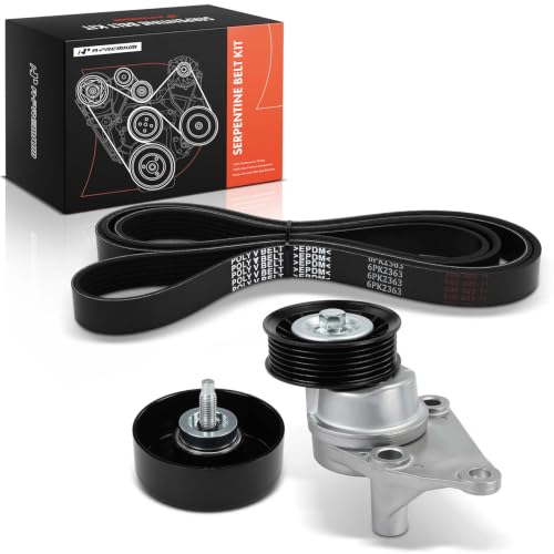 A-Premium Engine Serpentine Belt Drive Kit Compatible with 02-08 Chevy, GMC