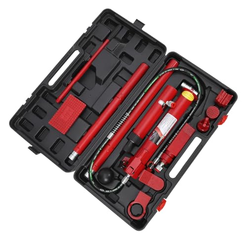 12 Ton Hydraulic Ram Auto Body Frame Repair Kit, Versatile Applications with Comprehensive Components, Durable Storage Solution, Heavy Load Capacity, Quick & Easy Set-Up for Automotive and Furniture. - size: 12TON