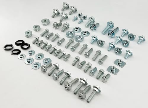 Specbolt Body Plastics Kit for KX250F KX450F Four Stroke Kawasaki Dirt Bikes: Fender Seat Radiator Shrouds Side Panels Number Plates & Fork Guard Fasteners 250F 450F KX250X KX450X KX 450 250 KXF