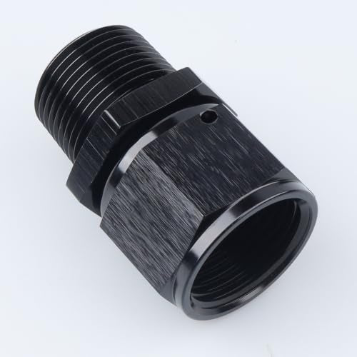 AC PERFORMANCE -12 AN Female to 3/4" NPT Male Swivel Fitting Aluminum Black - color: Black, size: 12AN to 3/4 NPT
