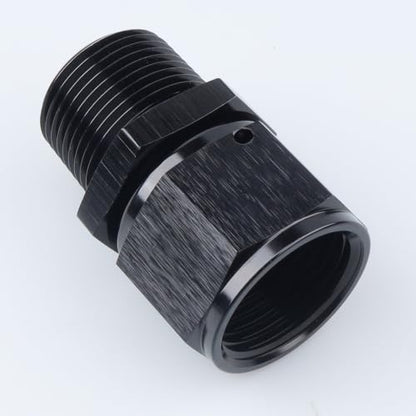 AC PERFORMANCE -12 AN Female to 3/4" NPT Male Swivel Fitting Aluminum Black - color: Black, size: 12AN to 3/4 NPT