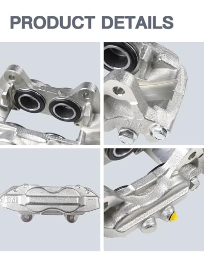 Front Performance Brake Caliper Set - Compatible with 2003-2009 Toyota 4Runner, 2007-2014 FJ Cruiser & 2005-2023 Tacoma, 2PCS Left & Right, Premium Loaded Calipers, Front Driver and Passenger Side - size: Front-L&R