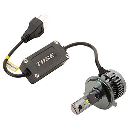 TUSK H4 LED Bulb - High Performance LED Headlight Replacement for Motorcycles & Vehicles, Bright 6000K Cool White, Long-lasting & Energy Efficient