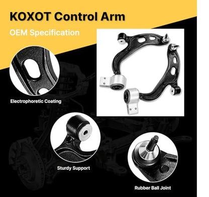 2Pcs MS401121 MS401122 Front Lower Control Arm and Ball Joint Assembly Fit For Ford 2010-2012 FLEX/TAURUS, Replacement for LINCOLN 2010-2012 MKS, 2010-2012 MKT, Left & Right Suspension Kit - size: 2Pcs Control Arm Suspension Kit
