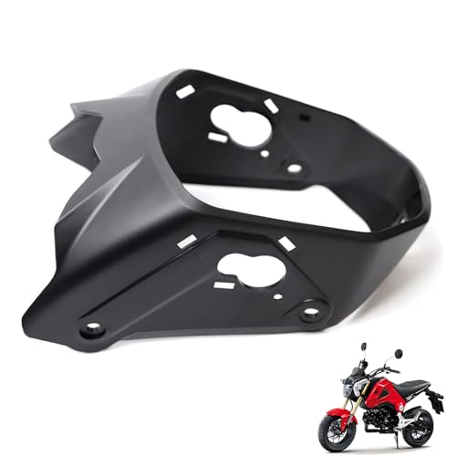 Mokuo Motorcycle Black Headlight Cover Fit For Honda Grom Msx125 SF 2013-2016 Fairings Kit Parts - size: Black, style: Head Light Cover