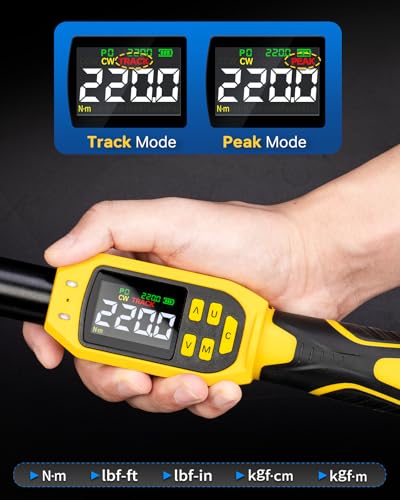 Digital Torque Wrench 1/2" Drive, 8.5-160 Ft-lb/10-220 N.m (±1% Accuracy) - size: 1/2" 8 PC