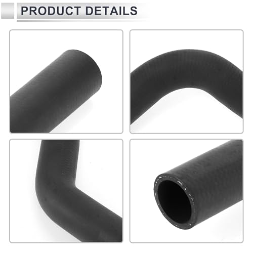 Upper Radiator Coolant Hose for Honda Accord 2.3L 1998-2002 Good Sealing Water Hose Pipe No.19501PAAA00 Rubber 1 Pc