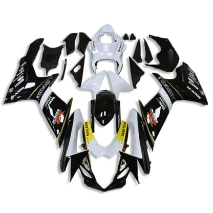 YTL Yellow white black Full Fairing Fit for Suzuki 2011-2026 GSXR 600/750 - color: 007 Yellow white black