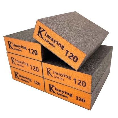 Sanding Sponge, 120 Grit Assortment Sanding Block - size: 120grit-6PCS