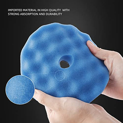 Buffing Polishing Pads, ZFE 7Pcs 6"(150mm) Waffle Foam Buffing Pads Polishing Pads Wool Pad Kit for 6Inch Backing Plate RO/DA/GA Car Polisher Boat Compounding, Polishing and Waxing - color: 7Pcs 6Inch Waffle Polishing Pad, size: 6 Inch (150mm)