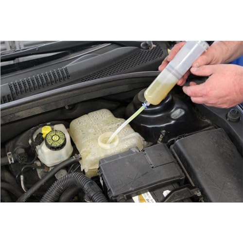 Mityvac MVA6851 7oz Fluid Evacuator Extractor and Dispensing Syringe, Lightweight, Easy to Clean, 7-1/2" Flexible Tube, Non-drip Cap, For Master Cylinders, Transaxles, Power Steering and Coolant - style: MVA6851