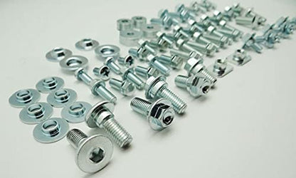 87pc Specbolt Kawasaki KX & KXF Body Bolt KIT for Plastics Seat Fenders shrouds Number Plates Fasteners fit KX60 KX80 KX85 KX100 KX125 KX250 KX500 KX250F KX450F KXF250 & KXF450