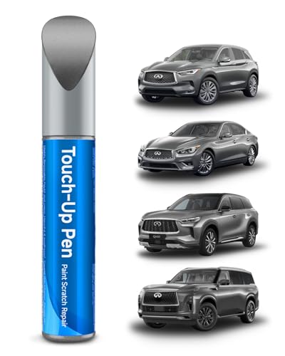 KAD Gun Metallic Touch Up Paint Compatible with Infiniti Exact Match Touch Up Paint Car Scratch Repair - color: Gun Metallic(KAD) compatible with EX35/EX37/FX35/FX45/FX50/G25/G37/JX35/M35/M37/M56/Q40/Q50/Q60/Q70/QX30/QX50/QX55/QX56/QX60/QX70/QX80