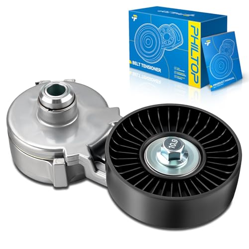 PHILTOP Belt Tensioner Assembly with Pulley Compatible with Ford F-150, F-250, Bronco, F-350, F-250 HD, E-150 Econoline, E-350 Econoline Club Wagon, E-250 Econoline, E-350 Econoline - size: for Ford F-150 1987-1996