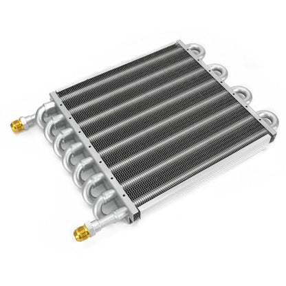 Universal 1/2" Transmission Oil Cooler Aluminium alloy 16 Pass Tube & Fin Sliver - color: Sliver, size: 16 Pass