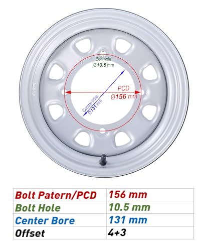 WANDA ATV Tire & Wheel Set 25x8-12 25x10-12 on 4x156mm PCD 4+3 Silver Rims - size: 4x156mm 4+3 wheel