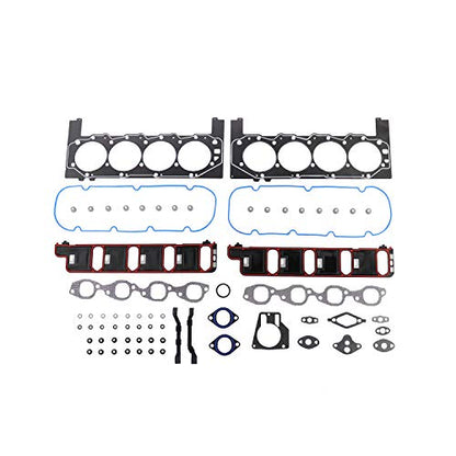 DNJ HGB3181 Engine Cylinder Head Gasket Set with Head Bolt Kit, Complete Repair Set for 2001-2007 Chevrolet C3500HD 8.1L 496cid V8 OHV