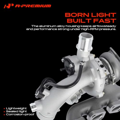 A-Premium Turbocharger with Installation Kits & Turbo Oil Feed Line