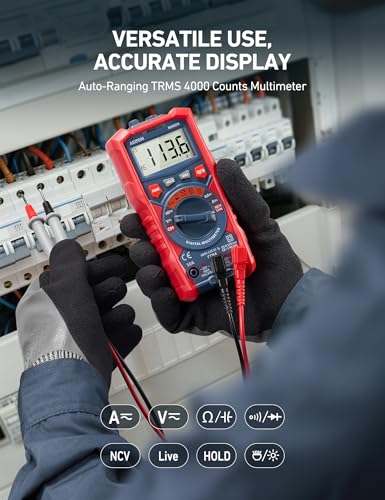 AstroAI Digital Multimeter, TRMS 4000 Counts, Auto-Ranging, Battery Test - style: Auto-Ranging