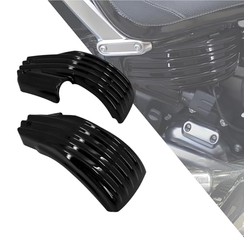 Motorcycle Battery Side Fairing Covers Fit for Harley Fat Boy Breakout FXBR FXFB FLSB 2018-2023 Black - color: #1 black