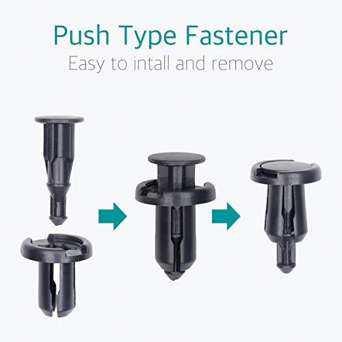 Lantee 10mm Fender Push in Retainer Fastener Clips for Honda 91503-SZ5-003, Pack of 10