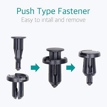 Lantee 10mm Fender Push in Retainer Fastener Clips for Honda 91503-SZ5-003, Pack of 10