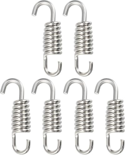 X AUTOHAUX 2 Pcs Universal Exhaust Pipe Spring for Motorcycles 43mm 1.69" Stainless Steel Exhaust Pipe Spring Hook Modified Accessory (Pack of 3) - size: 1.69" (Pack of 3)