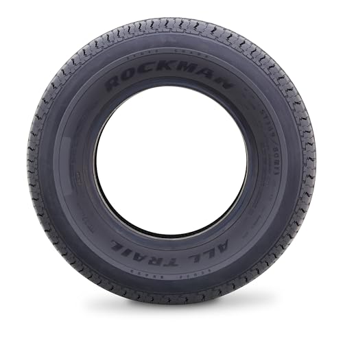 ROCKMAN Trailer Tire ST185/80R13 8-Ply Load Range D 99M Radial 11170, Set2 - size: ST185/80R13