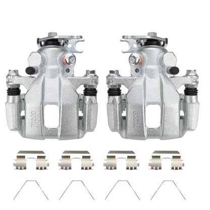 2pcs Rear Disc Brake Caliper Assembly with Bracket Replaces 19B3358 19B3359 - size: 19B3358+19B3359