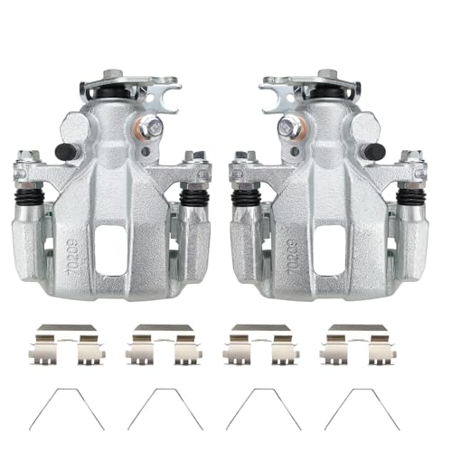 2pcs Rear Disc Brake Caliper Assembly with Bracket Replaces 19B3358 19B3359 - size: 19B3358+19B3359
