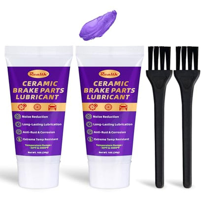Ceramic Brake Parts Lubricant 1 oz 2 Pack High Temp Brake Caliper Grease - color: Ceramic, size: 60g