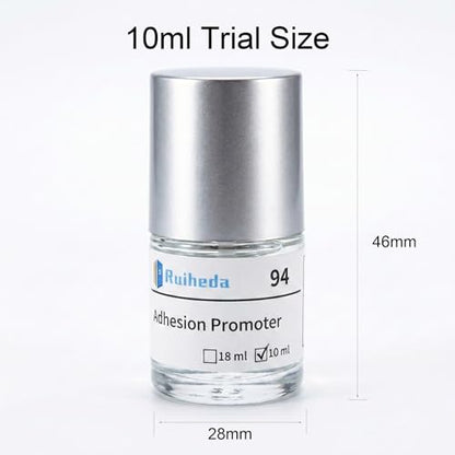 94 Adhesion Promoter with Brush Head 10ml, Tape Primer 94 Increase Adhesion for Acrylic Double Sided Mounting Tape - size: 10 ml