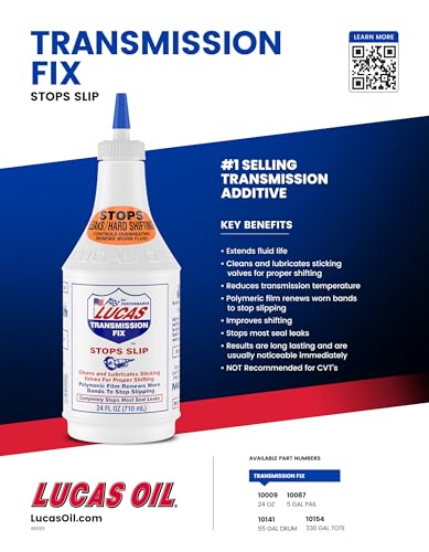 Lucas Oil Transmission Fix,Bottle,Red,12 oz. 10009 - 1 Each