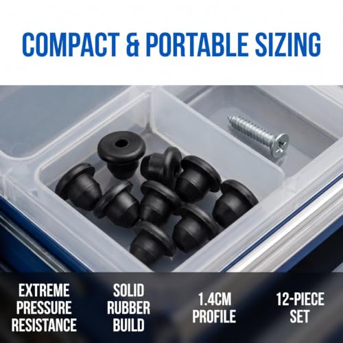 12 Pcs Rubber Oil Filler Plug, Black Hydraulic Jack Seals 0.55x0.43 Inch, Floor Bottle Jacks Replacement Caps Car Repair Tools
