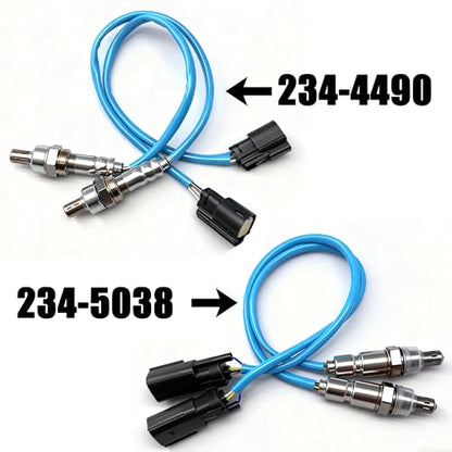 4PCS 234-5038 234-4490 Upstream & Downstream O2 Oxygen Sensor for Ford Escape 3.0L V6 2011-2012, Fusion 3.0L V6 2011-2012, F-150 3.7L V6 2011-2014 / Lincoln MKS MKT MKZ