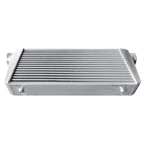 Universal Intercooler 31''x13''x4" Front Mount Intercooler 3'' Inlet and Outlet Aluminum Turbo Intercooler Direct Replacement for Any Turbo Charger system - size: 31''x13''x4" 3''