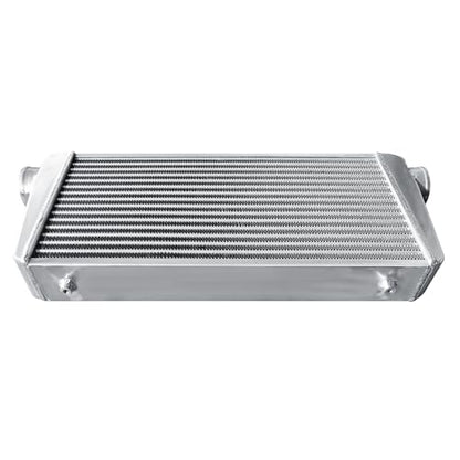 Universal Intercooler 31''x13''x4" Front Mount Intercooler 3'' Inlet and Outlet Aluminum Turbo Intercooler Direct Replacement for Any Turbo Charger system - size: 31''x13''x4" 3''