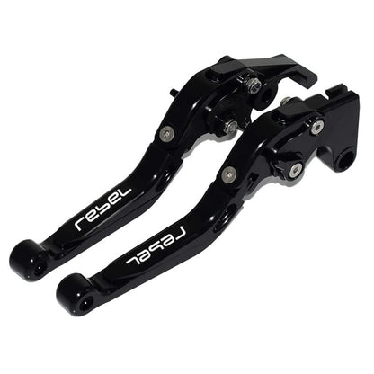 Clutch Brake Levers for Honda Rebel 500 300 2017-2022, Black - color: Black
