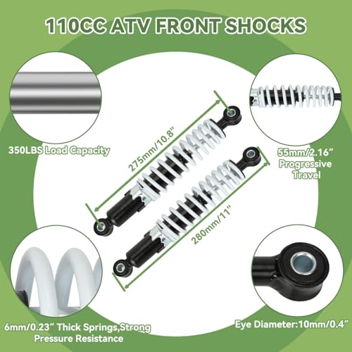 ATV Front Shocks Kit for 125cc 110cc Tao tao Coolster Chinese Quad