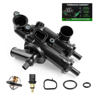 Engine Coolant Thermostat Housing Assembly W/Sensor for Journey Caliber - size: 902319