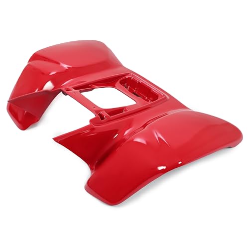 ALMULOO Front & Rear Fender Compatible with 1999-2004 Honda TRX 400EX Red Mudguard Mud Guard Flaps Fender Flares