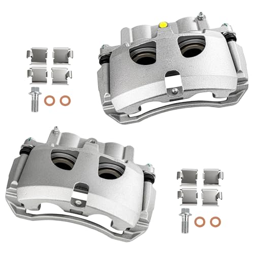 cciyu Front Left & Right Disc Brake Calipers w/Bracket 18B5173 18B5172 - size: Front[18B5173+18B5172]