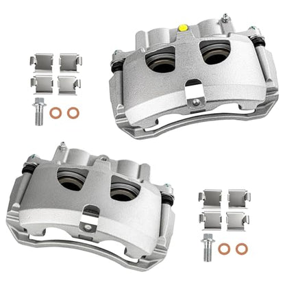 cciyu Front Left & Right Disc Brake Calipers w/Bracket 18B5173 18B5172 - size: Front[18B5173+18B5172]