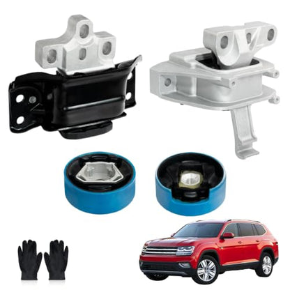 4PCS Engine Motor & Transmission Mount Kit Compatible with Volkswagen