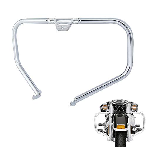 TCT-MOTORPARTS Chrome Highway Engine Crash Guard Bar Fit for Harley Softail Heritage Fat Boy Bob Sport Glide Breakout Low Rider 2018-2025 - color: Freeway Guard-Chrome, size: For 2018-2025 Softail models