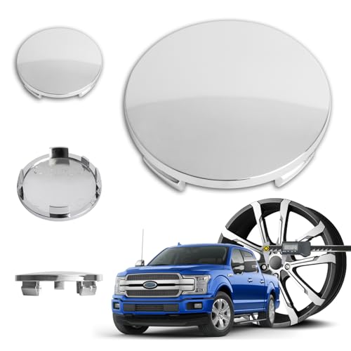 2.4Inch 60MM Wheel Center Caps, Pack of 4 (Chrome, Outer 60MM, Inner 56MM) - color: Chrome, size: Outer 60MM , Inner 56MM