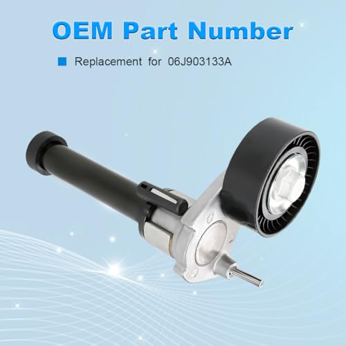 Belt Tensioner Assembly with Pulley Compatible with Audi A3 Q3 TT - size: 06J903133A